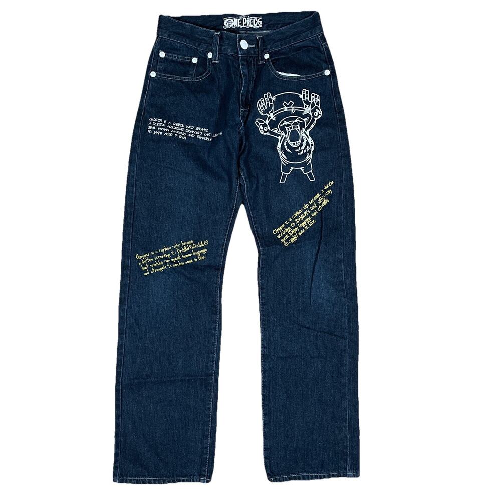 Vintage Officially Licensed One Piece Chopper Denim Jeans Anime Manga Merch 28”